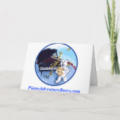 ピアノパーティーカード 招待状 (裏面)