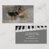 ピアノビジネスカード 名刺 (正面/裏面)