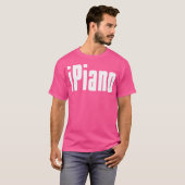 ピアノピアニスト鍵盤ジャズインディロックブルースオーシュ Tシャツ (正面フル)