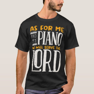 ピアノピアノ奏者ミュージシャンピアノ音楽楽器 Tシャツ