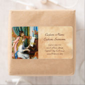 ピアノピエール・オーギュスト・ルノアールの女絵画の子 ラベル (インサイチュ)