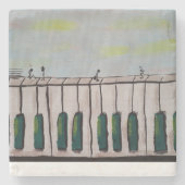 ピアノピープルストーンコースター ストーンコースター (正面)