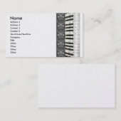 ピアノフラワーキーボードの名刺 名刺 (正面/裏面)