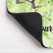 ピアノブックスオンホイール芸術的変換ライム マウスパッド (コーナー)