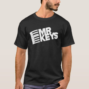 ピアノプレイヤーキーボード奏者ギフトmr.鍵 tシャツ
