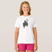 ピアノプレイヤースティックフィギュアシャツ Tシャツ (正面フル)