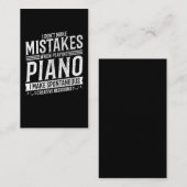 ピアノプレイヤーミュージカル楽器音楽ピアニスト 名刺 (正面/裏面)