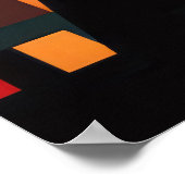 ピアノプレイヤーミュージック絵画ズ抽象芸術アートデコール ポスター (角)