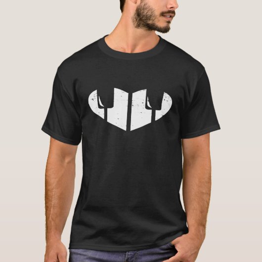 ピアノプレイヤー先生キーボアのためのハートを贈る Tシャツ (正面)