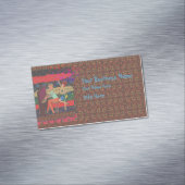 ピアノプレーヤーと音楽ノート2 マグネット名刺 (インサイチュ)