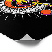 ピアノプレーヤートレブルクレフ、 音符記号ピアニストクラシカルギフトMu ポスター (角)