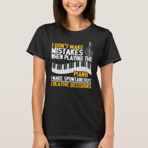 ピアノプレーヤーピアニストミュージシャンミュージカル楽器M Tシャツ