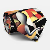 ピアノプレーヤー – Airbrush Art ネクタイ (ロール)