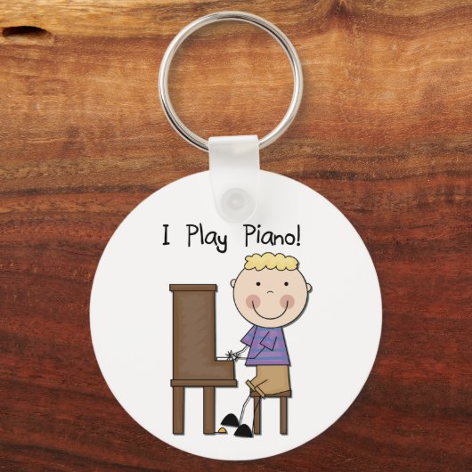 ピアノプレーヤーTシャツとギフト キーホルダー (正面)