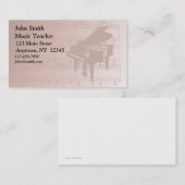 ピアノプロフィールカード 名刺 (正面/裏面)