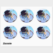 ピアノベアーズステッカー ラウンドシール (シート)