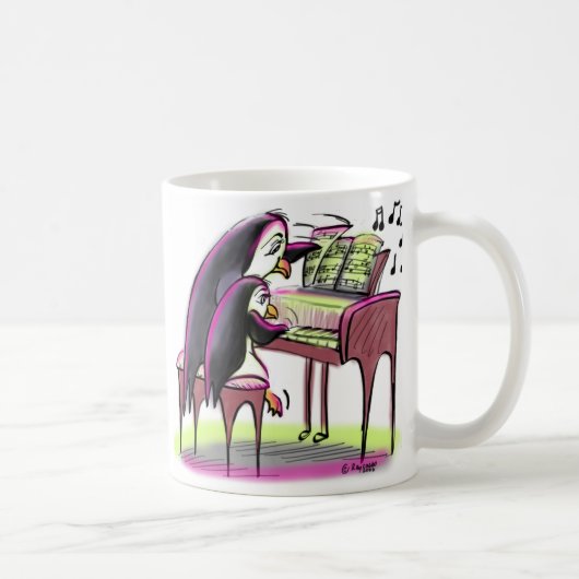 ピアノペンギン コーヒーマグカップ (右)