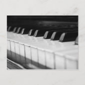 ピアノマクロのクローズアップ ポストカード (正面)