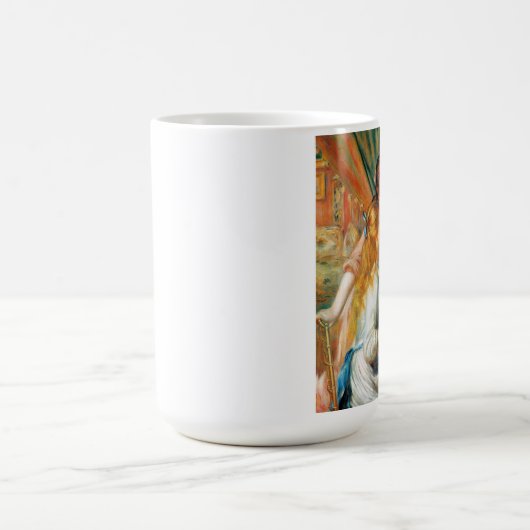 ピアノマグのルノアールの女の子 コーヒーマグカップ (中央)