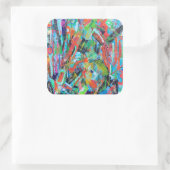 ピアノマンステッカー スクエアシール (バッグ)