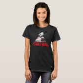 ピアノマンミュージシャンミュージカル楽器ピアニスト六井 Tシャツ (正面フル)
