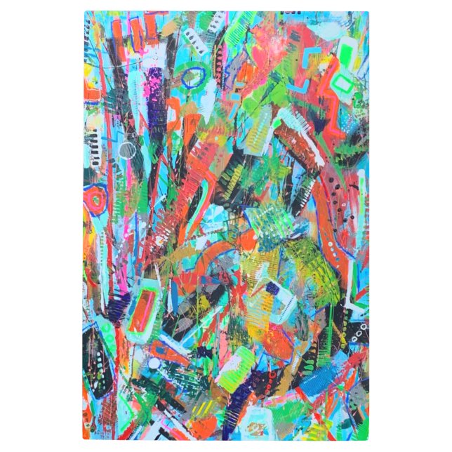 ピアノマン24 x 36メタルウォールアート メタルプリント (正面)