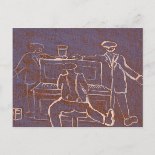 ピアノマン ポストカード (正面)