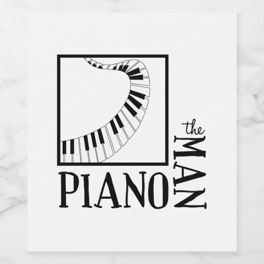 ピアノマン ワインラベル (シングルラベル)