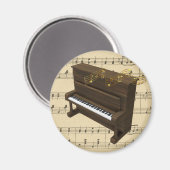 ピアノミュージカル楽器及び楽譜磁石 マグネット (正面/裏面)