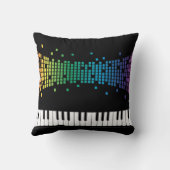 ピアノミュージカル楽器音楽愛好家 クッション (裏面)