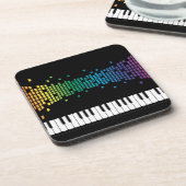 ピアノミュージカル楽器音楽愛好家 コースター (左側)