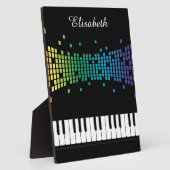 ピアノミュージカル楽器音楽愛好家 フォトプラーク (側面)