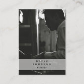 ピアノミュージシャンピアニスト写真ソーシャルメディア 名刺 (正面)