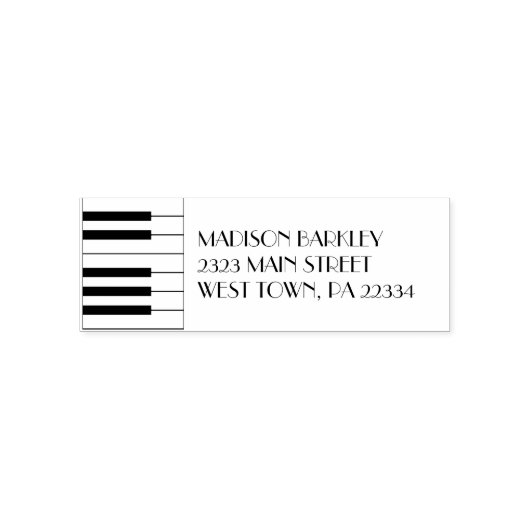 ピアノミュージシャン音楽先生 セルフインキングスタンプ (デザイン)