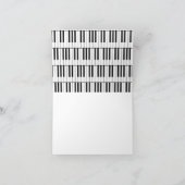 ピアノミュージシャン音楽先生 ノートカード (内部)