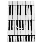 ピアノミュージシャン音楽先生 ミディアムペーパーバッグ (裏面)