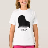 ピアノミュージックスタジオ先生奨学生 Tシャツ (正面)