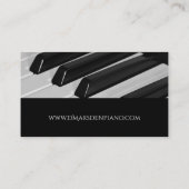 ピアノミュージック先生シンプルクラシック 名刺 (裏面)