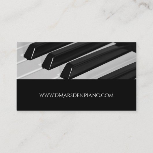 ピアノミュージック先生シンプルクラシック 名刺 (裏面)