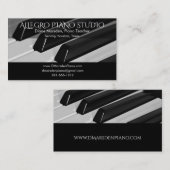 ピアノミュージック先生シンプルクラシック 名刺 (正面/裏面)