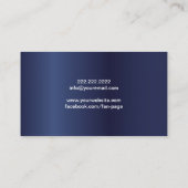 ピアノミュージック先生王室のブルーミュージカル 名刺 (裏面)