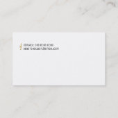 ピアノミュージック先生 エレガント 名刺 (裏面)