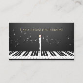 ピアノミュージック先生 | ユニーク 名刺 (裏面)