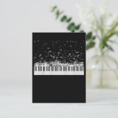 ピアノミュージック楽器ミュージシャンピアニスト ポストカード (スタンド正面)