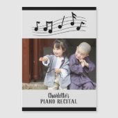 ピアノリサイタルその他のミュージカルイベント写真 マグネット招待状 (正面)