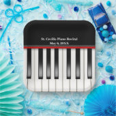 ピアノリサイタルキーボード ペーパープレート (パーティー)