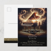 ピアノリサイタルベビーグランド インビテーションポストカード (正面/裏面)