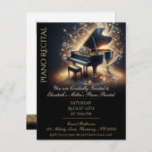 ピアノリサイタルベビーグランド インビテーションポストカード (正面/裏面)