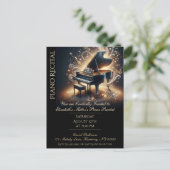 ピアノリサイタルベビーグランド インビテーションポストカード (スタンド正面)