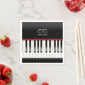 ピアノリサイタル披露宴キーボード スタンダードカクテルナプキン (インサイチュ)
